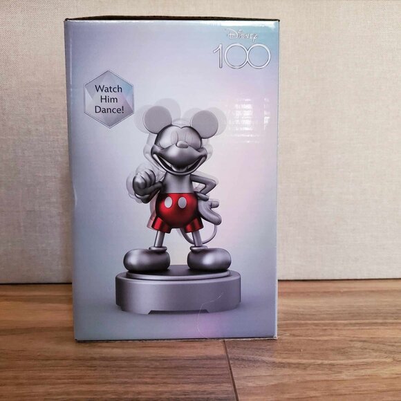 Disney’s 100 Years Dancing Mickey Mouse 9-Inch Dancing Toy Statue - New in Box - Picture 7 of 9
